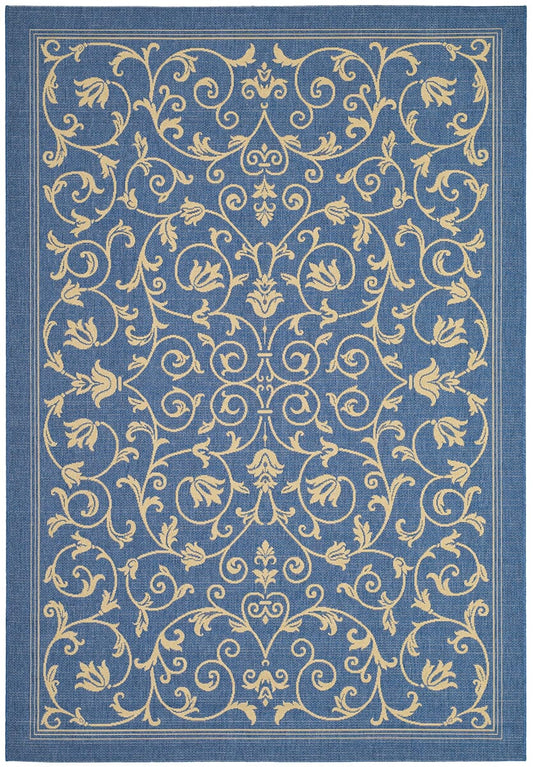 Safavieh Courtyard Cy2098-3103 Blue / Natural Area Rug