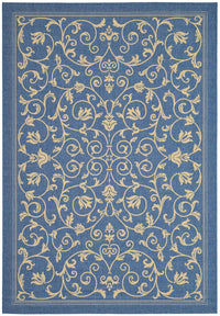 Safavieh Courtyard Cy2098-3103 Blue / Natural Area Rug