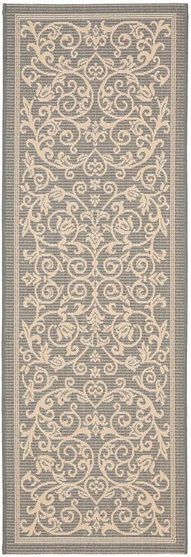 Safavieh Courtyard Cy2098-3606 Grey / Natural Area Rug