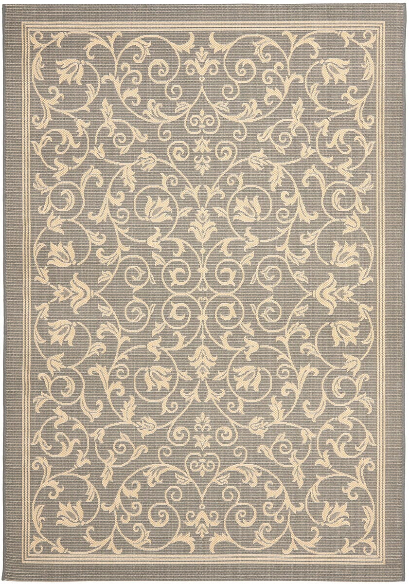 Safavieh Courtyard Cy2098-3606 Grey / Natural Area Rug