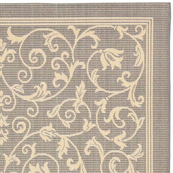 Safavieh Courtyard Cy2098-3606 Grey / Natural Area Rug