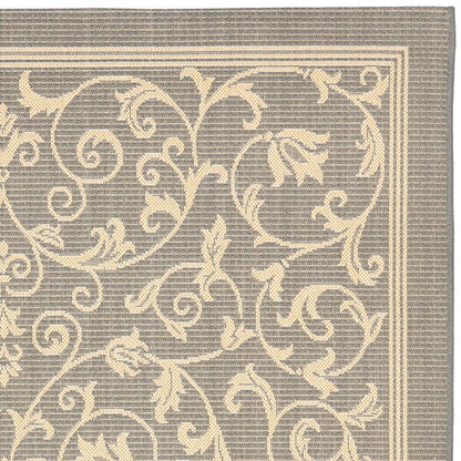 Safavieh Courtyard Cy2098-3606 Grey / Natural Area Rug