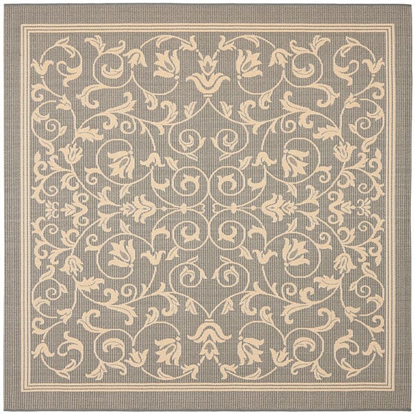 Safavieh Courtyard Cy2098-3606 Grey / Natural Area Rug