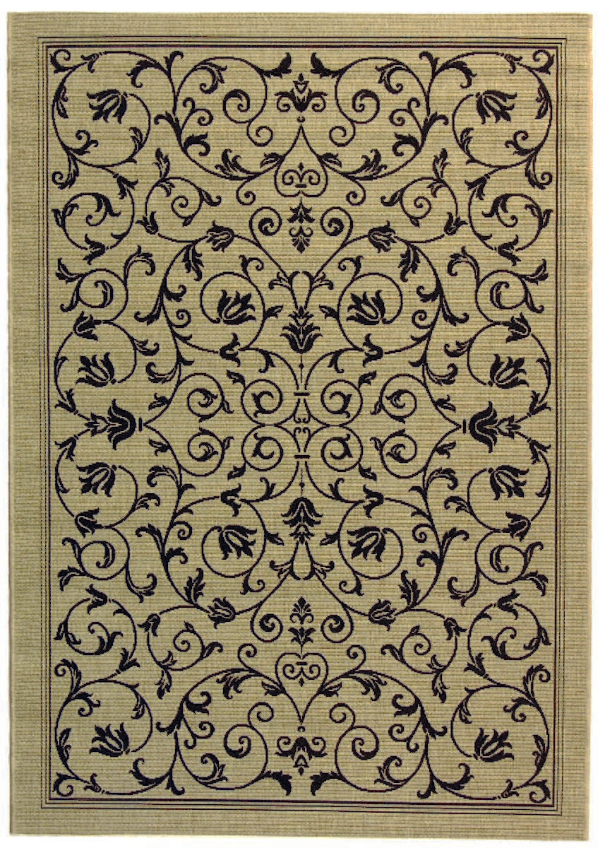 Safavieh Courtyard cy2098-3901 Sand / Black Rugs.
