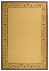 Safavieh Courtyard cy2099-3001 Natural / Brown Bordered Area Rug