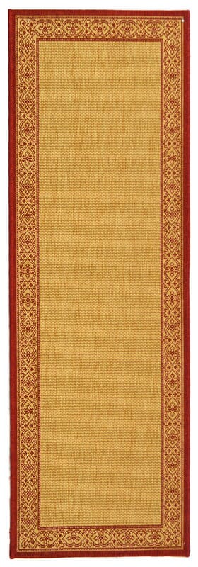 Safavieh Courtyard Cy2099-3701 Beige / Red Area Rug