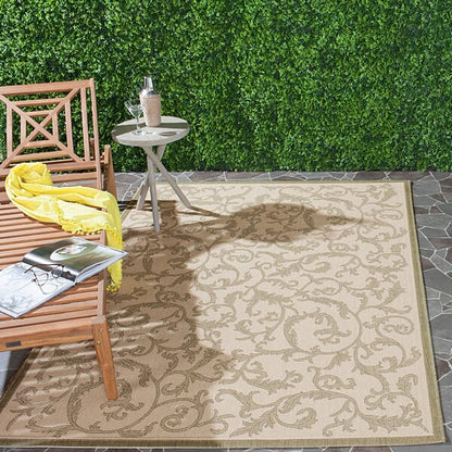 Safavieh Courtyard Cy2653-1E01 Natural / Olive Area Rug