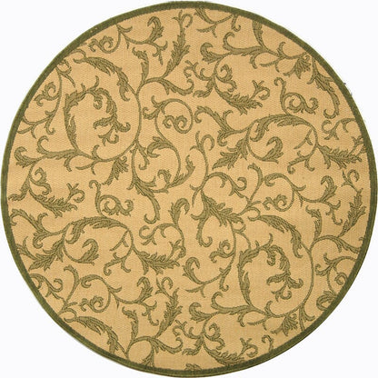 Safavieh Courtyard Cy2653-1E01 Natural / Olive Area Rug