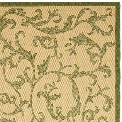 Safavieh Courtyard Cy2653-1E01 Natural / Olive Area Rug