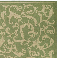 Safavieh Courtyard cy2653-1e06 Olive / Natural Area Rug