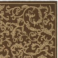 Safavieh Courtyard Cy2653-3009 Brown / Natural Area Rug