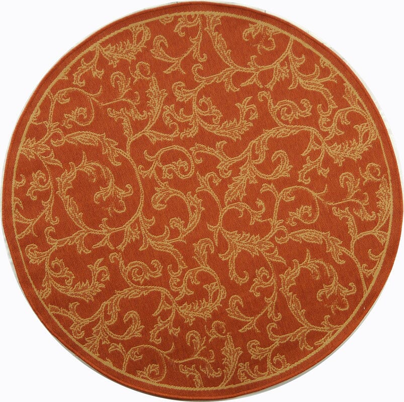 Safavieh Courtyard Cy2653-3202 Terracotta / Natural Area Rug