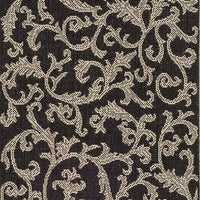 Safavieh Courtyard Cy2653-3908 Black / Sand Area Rug