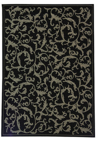 Safavieh Courtyard Cy2653-3908 Black / Sand Area Rug