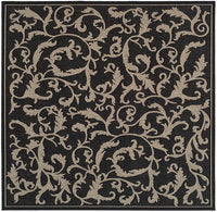 Safavieh Courtyard Cy2653-3908 Black / Sand Area Rug