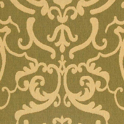 Safavieh Courtyard cy2663-1e06 Olive / Natural Damask Area Rug