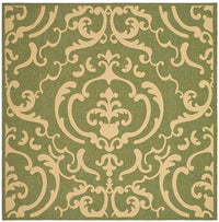 Safavieh Courtyard cy2663-1e06 Olive / Natural Damask Area Rug