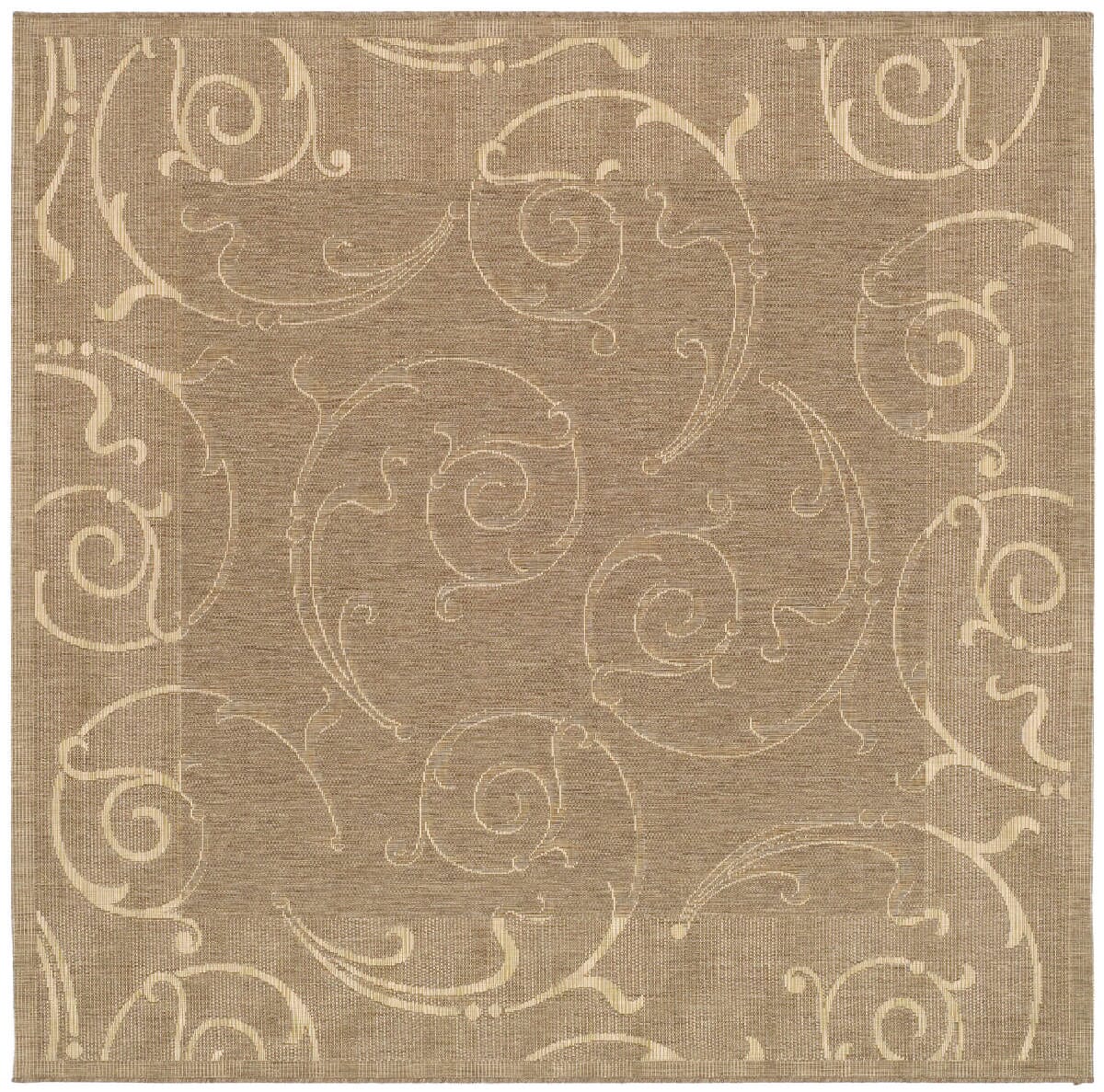 Safavieh Courtyard cy2665-3009 Brown / Natural Bordered Area Rug