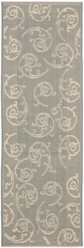 Safavieh Courtyard Cy2665-3606 Grey / Natural Area Rug