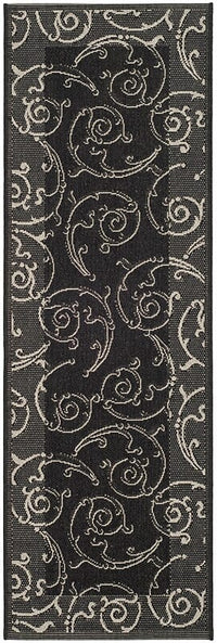 Safavieh Courtyard Cy2665-3908 Black / Sand Area Rug