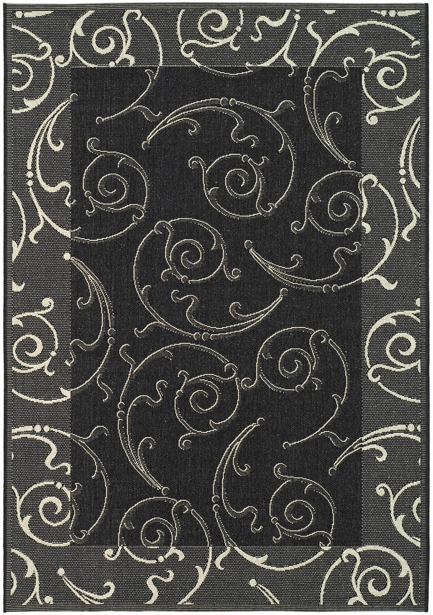 Safavieh Courtyard cy2665-3908 Black / Sand Area Rug