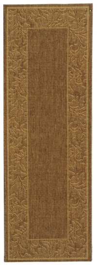 Safavieh Courtyard Cy2666-3009 Brown / Natural Bordered Area Rug