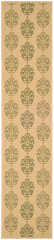 Safavieh Courtyard Cy2720-1E01 Natural / Olive Damask Area Rug