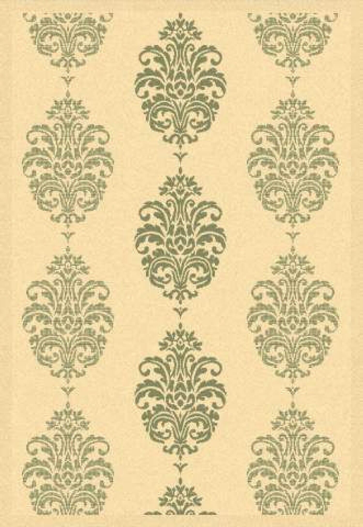 Safavieh Courtyard cy2720-1e01 Natural / Olive Damask Area Rug