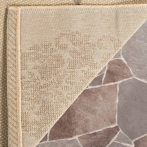 Safavieh Courtyard Cy2720-3001 Natural / Brown Damask Area Rug