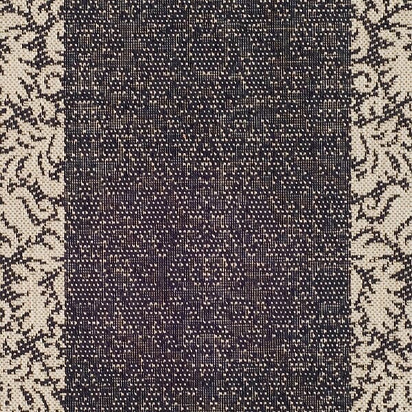 Safavieh Courtyard Cy2727-3908 Black / Sand Bordered Area Rug