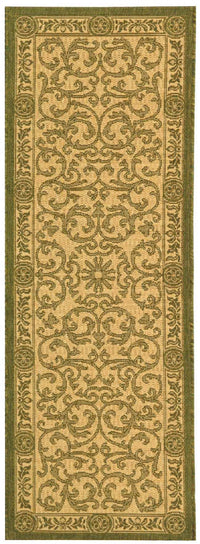 Safavieh Courtyard cy2829-1e01 Natural / Olive Area Rug