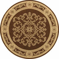 Safavieh Courtyard Cy2914-3409 Chocolate / Natural Area Rug