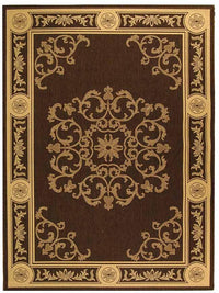 Safavieh Courtyard cy2914-3409 Chocolate / Natural Area Rug