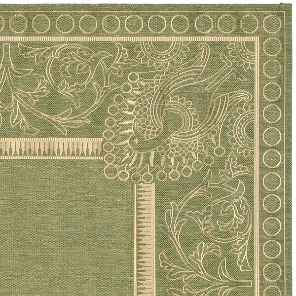 Safavieh Courtyard Cy2965-1E06 Olive / Natural Area Rug