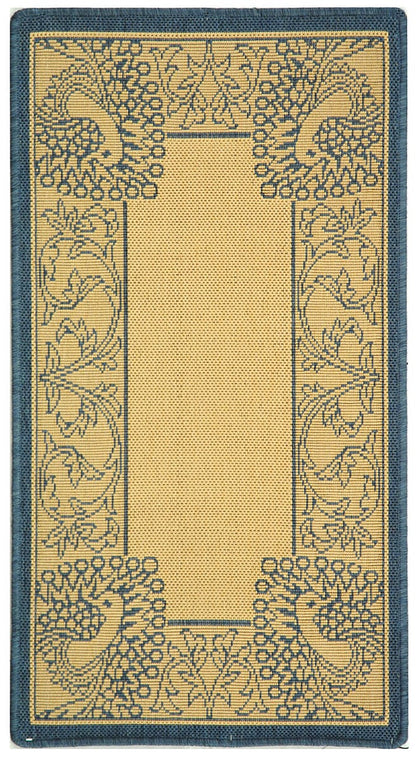 Safavieh Courtyard Cy2965-3101 Natural / Blue Area Rug