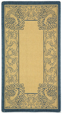 Safavieh Courtyard Cy2965-3101 Natural / Blue Area Rug