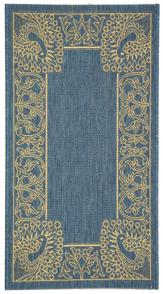 Safavieh Courtyard Cy2965-3103 Blue / Natural Area Rug