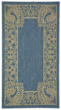 Safavieh Courtyard Cy2965-3103 Blue / Natural Area Rug