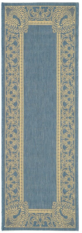 Safavieh Courtyard Cy2965-3103 Blue / Natural Area Rug