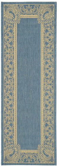 Safavieh Courtyard Cy2965-3103 Blue / Natural Area Rug