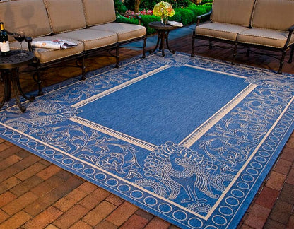 Safavieh Courtyard Cy2965-3103 Blue / Natural Area Rug