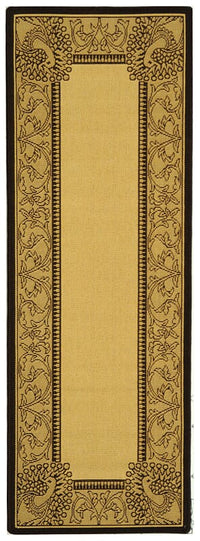 Safavieh Courtyard Cy2965-3401 Natural / Chocolate Area Rug