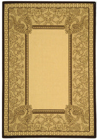 Safavieh Courtyard Cy2965-3401 Natural / Chocolate Area Rug