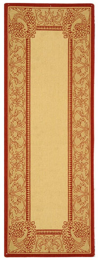 Safavieh Courtyard cy2965-3701 Natural / Red Area Rug