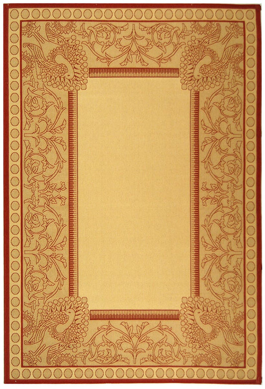 Safavieh Courtyard cy2965-3701 Natural / Red Area Rug