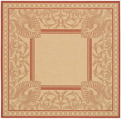 Safavieh Courtyard cy2965-3701 Natural / Red Area Rug