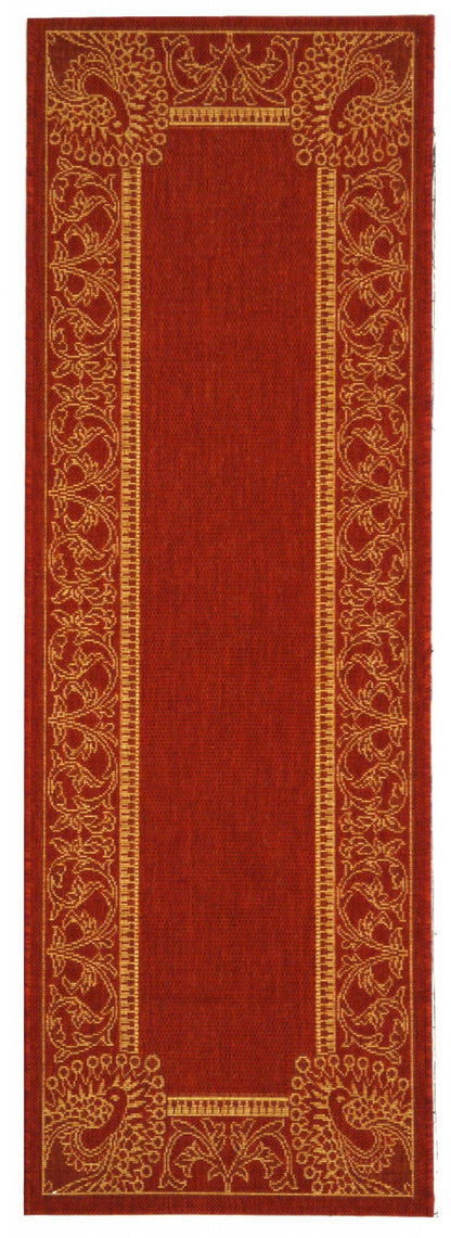 Safavieh Courtyard cy2965-3707 Red / Natural Area Rug