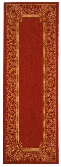 Safavieh Courtyard cy2965-3707 Red / Natural Area Rug