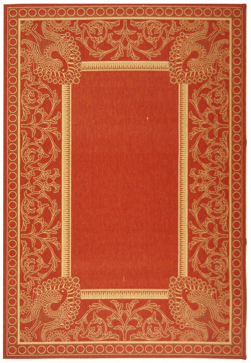 Safavieh Courtyard cy2965-3707 Red / Natural Area Rug