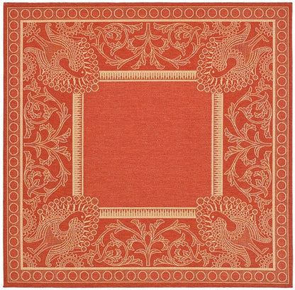Safavieh Courtyard Cy2965-3707 Red / Natural Area Rug